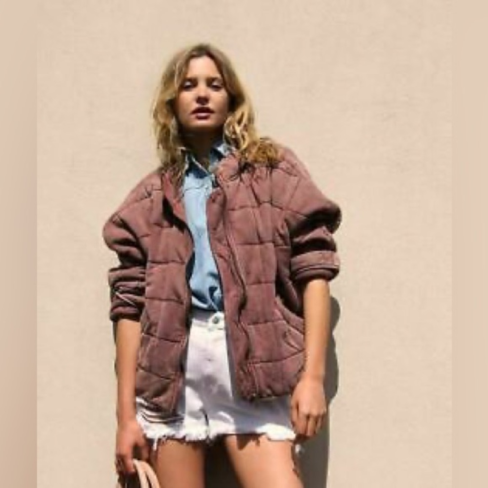 Free People Dolman Jacket in Cherry Cola